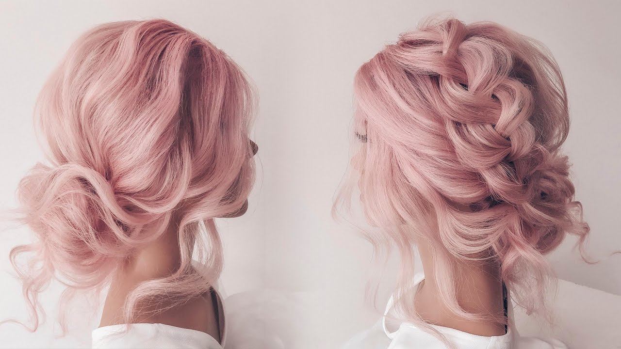 Как Сделать Низкий Пучок с Косой | Быстрая и Красивая Прическа смотреть онлайн