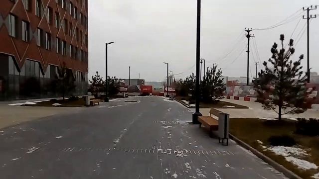 Москва 1454 ЖК ЗИЛАРТ, улица Архитектора Голосова зима день смотреть онлайн