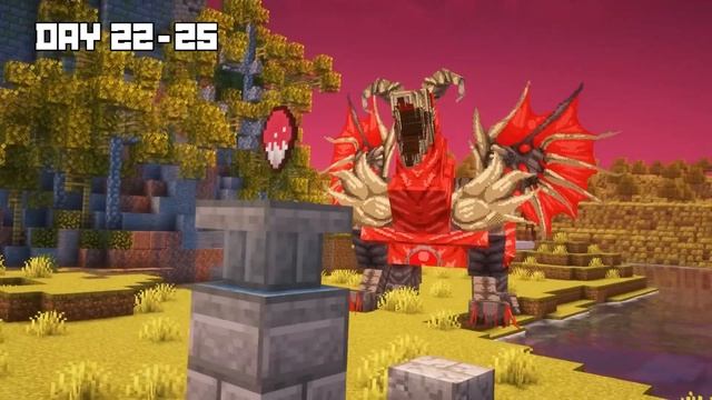 I live 100 days as a DRAGON DRILLMAN in HARDCORE Minecraft! смотреть онлайн