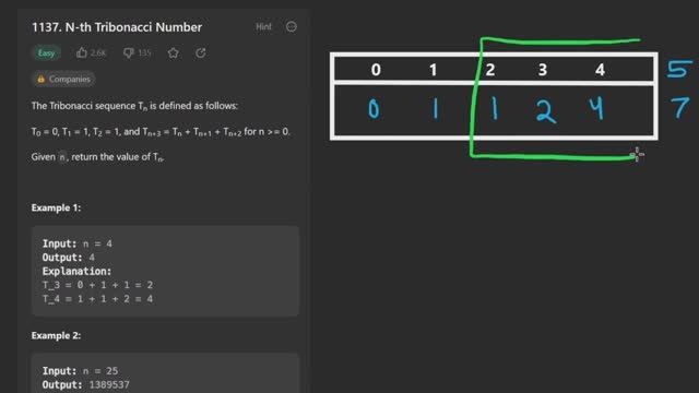 Leetcode 1137: N-th Tribonacci Number (RU) смотреть онлайн