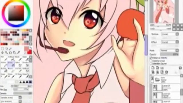 Sakura Miku drawing progress смотреть онлайн