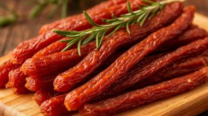 Сушенные колбаски Пивчики они же Кабаноси этапы приготовления этих мясных снеков (Видео рецепт).