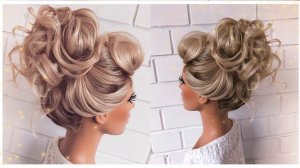 Лёгкая Прическа  высокий пучок ❤️ | Пошаговый Урок