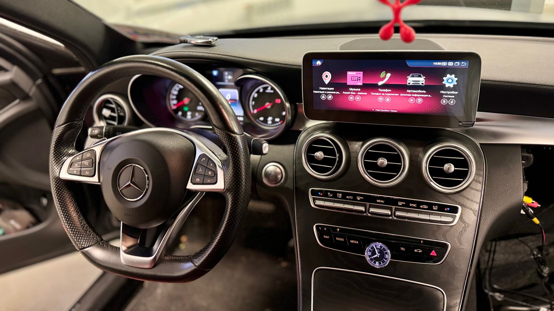 Монитор 14 Android Mercedes GLC X253, W205