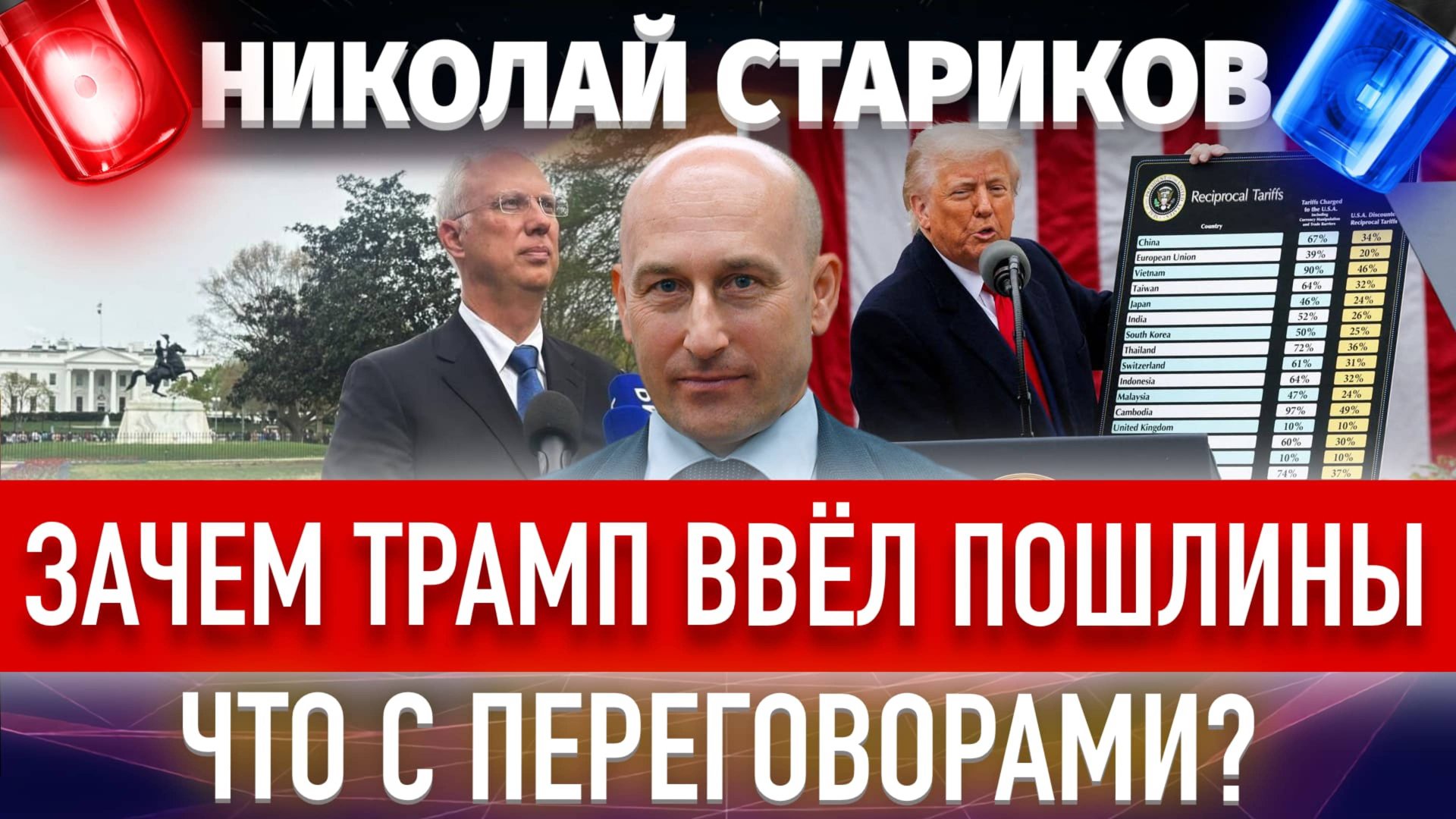 Зачем Трамп ввёл пошлины. Что там с переговорами?