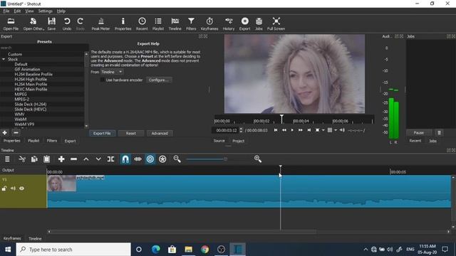 IMPORTING EDITING AND EXPORT A FILE BY SHOTCUT VIDEO EDITOR смотреть онлайн