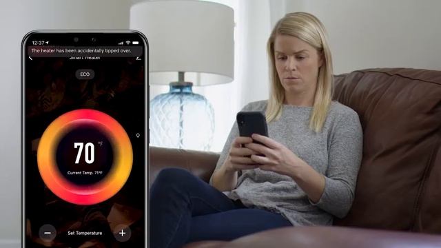 Atomi Smart WiFi Portable Tabletop Space Heater - 2nd Gen, 1500W, Oscillating, 750 Sq. Ft. смотреть онлайн