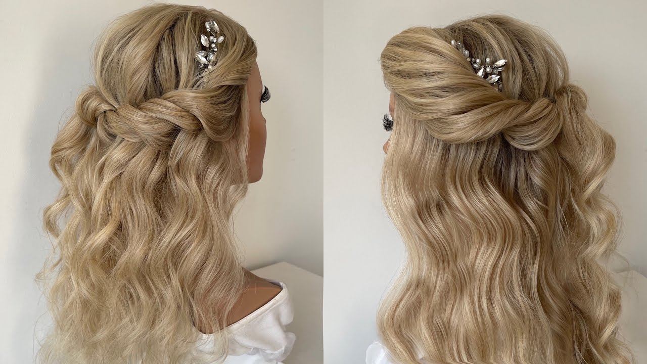 Очень быстрая полураспущенная прическа Мальвинка смотреть онлайн