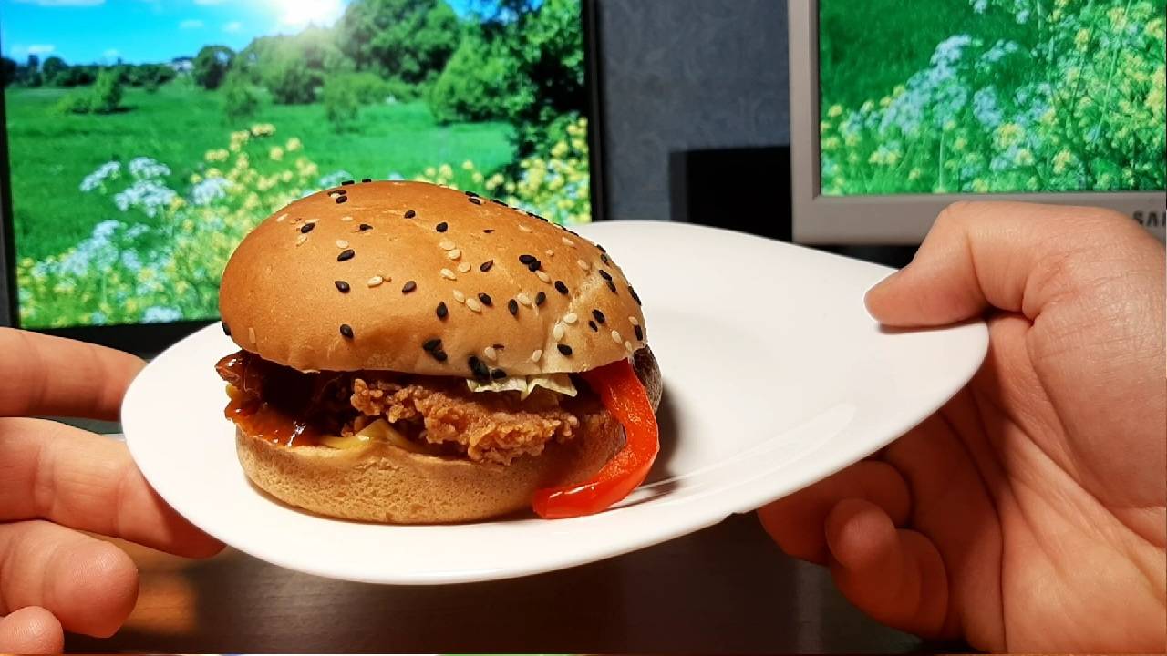 Бургер (Грузинский) Rostick`s KFC Москва обзор #обзор