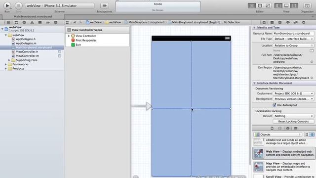 Xcode Tutorial: webView App (MainStoryboard) Part 1 смотреть онлайн