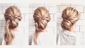 Лёгкий Пучок ❤ Прическа на Свадьбу | Пошаговый Видеоурок