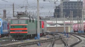 Сплотка электровозов ВЛ80 и ВЛ85 (12 секций) в Красноярске | Железная дорога