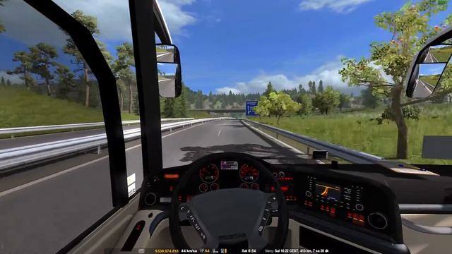 Euro Truck Simulator 2 - Neoplan Tourliner Pamukkale Turizm Jumbo Otogar çıkışı Ve çıkış Anonsu.
