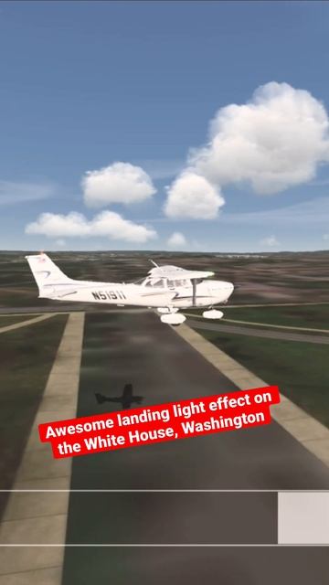 Awesome landing light effect on the White House I Aerofly FS 2023 Flight Simulator App смотреть онлайн