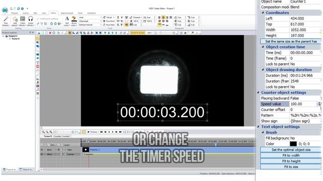 How to add a timer to your video with VSDC Free Video Editor смотреть онлайн