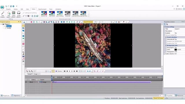 How to make a new scene in VSDC Free Video Editor смотреть онлайн