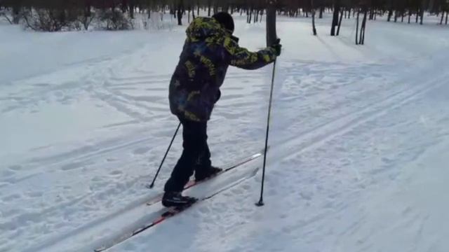 Моя прогулка на лыжах. смотреть онлайн