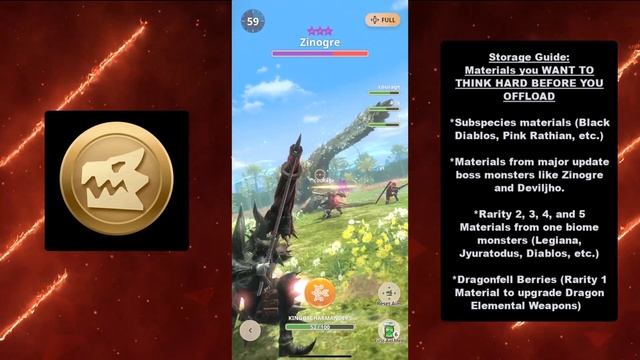The BEST SELLING MATERIALS for ZENNY and STORAGE GUIDE! l Monster Hunter Now! смотреть онлайн
