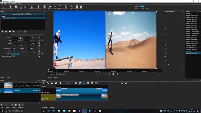 Split Screen in two | side by side video | Shotcut Free video Editor Tutorials | Ep-82 смотреть онлайн