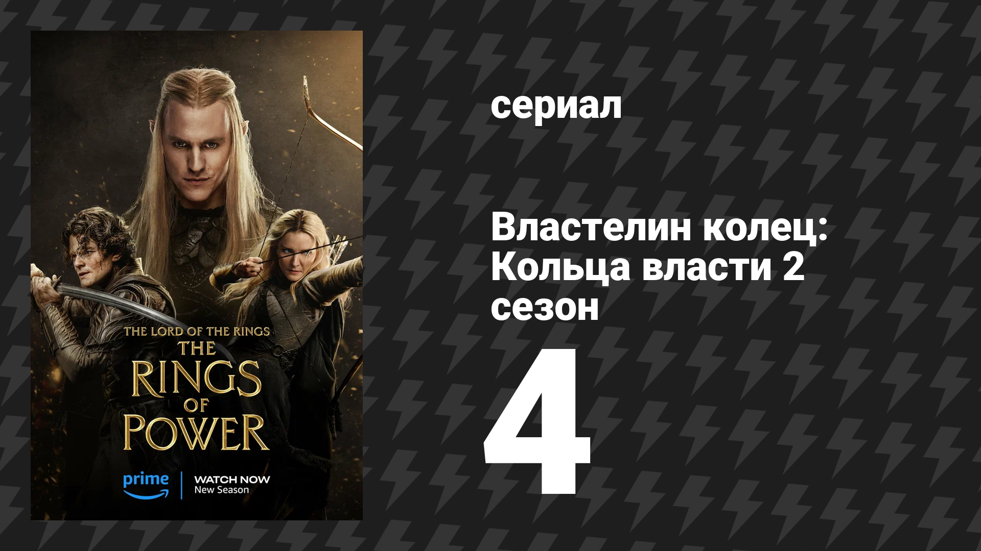 Властелин колец: Кольца власти 2 сезон 4 серия «Древнейший» (сериал, 2024) смотреть онлайн