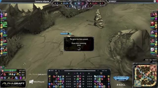 Cerberus eSports vs SYNRGY AlphaDraft Challenger Series FanCast смотреть онлайн