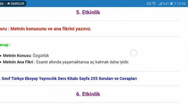 6. Sınıf Türkçe Ekoyay Yayıncılık Sayfa 250 251 252 253 254 255 256 257 258 смотреть онлайн