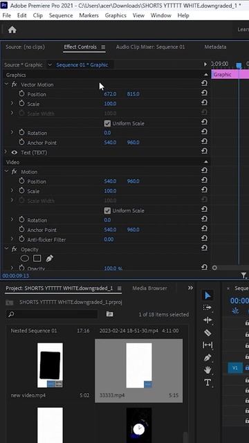 How to Drag Text & Video Easily in Premiere Pro ! #shorttutorial смотреть онлайн