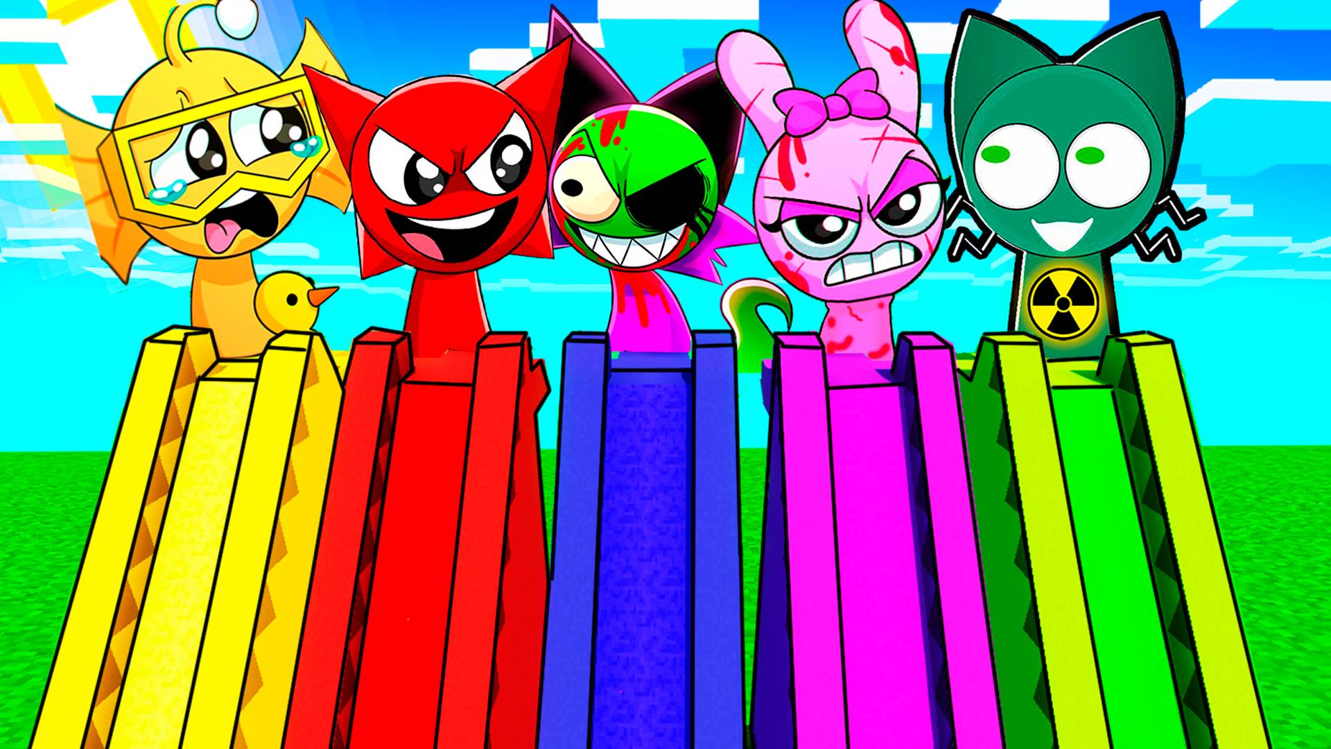 ВЫБЕРИ ПРАВИЛЬНУЮ ГОРКУ СО СПРУНКАМИ В МАЙНКРАФТ смотреть онлайн