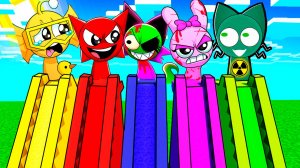 ВЫБЕРИ ПРАВИЛЬНУЮ ГОРКУ СО СПРУНКАМИ В МАЙНКРАФТ