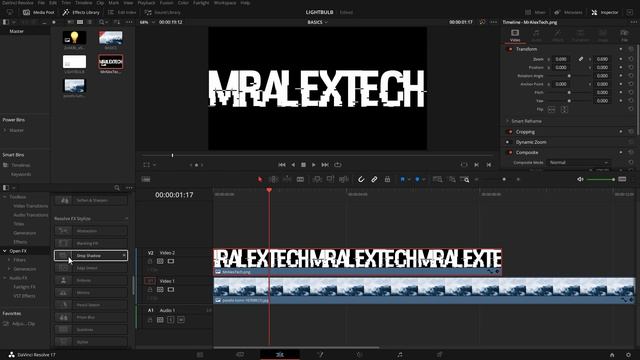 How to add DROP SHADOW TO TEXT and ANIMATE in Davinci Resolve FREE смотреть онлайн