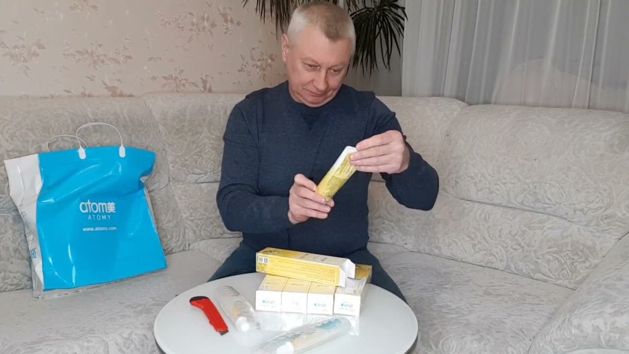 Зубная паста Atomy Атоми это не обзор я просто пробую.