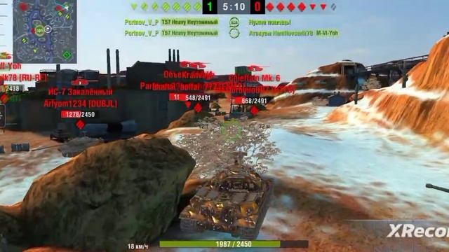 ис7 тащит бой #tanksblitz #ис7 #тащит #бой