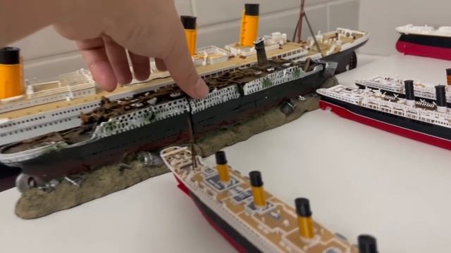 Titanic Model Sinking with Lots of Ships Tested in the Water [ Titanic, Britannic, Carpathia ] смотреть онлайн