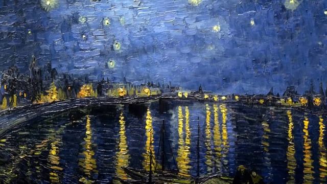 Starry Night Over the Rhone by Vincent Van Gogh 2.5D (Parallax) смотреть онлайн