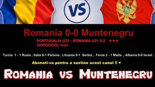 Liga Națiunilor: România vs Muntenegru - live score text смотреть онлайн