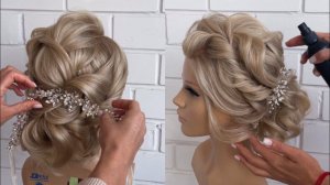 Свадебная Прическа на Среднюю Длину Волос | Пошаговый Урок
