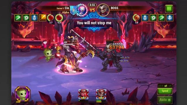 Hero Wars - Adventure 13  - Map 9 - Boss Fight - Jhu Vs Corrupted Galahad