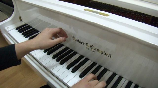 Белый рояль Kohler & Campbell 185 (США-Индонезия) кабинетный смотреть онлайн