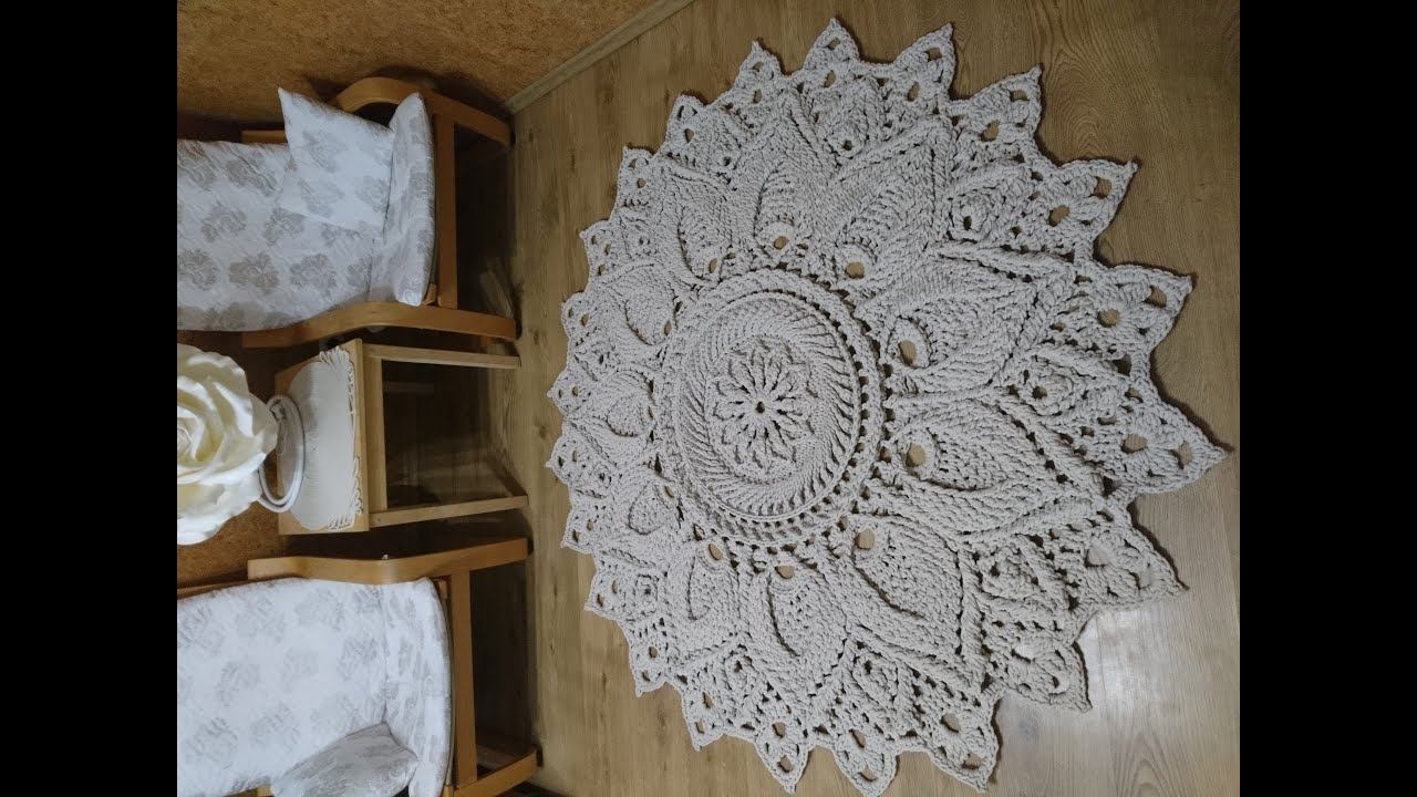 Вязаный Коврик из шнура размером с меня смотреть онлайн