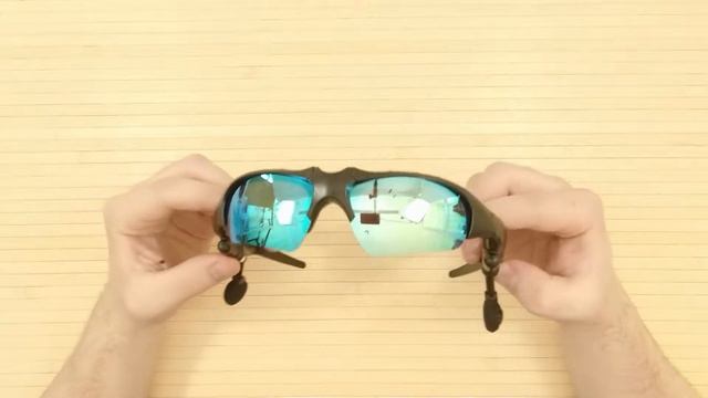 Bluetooth гарнитура Sunglasses LK-086 Blue смотреть онлайн