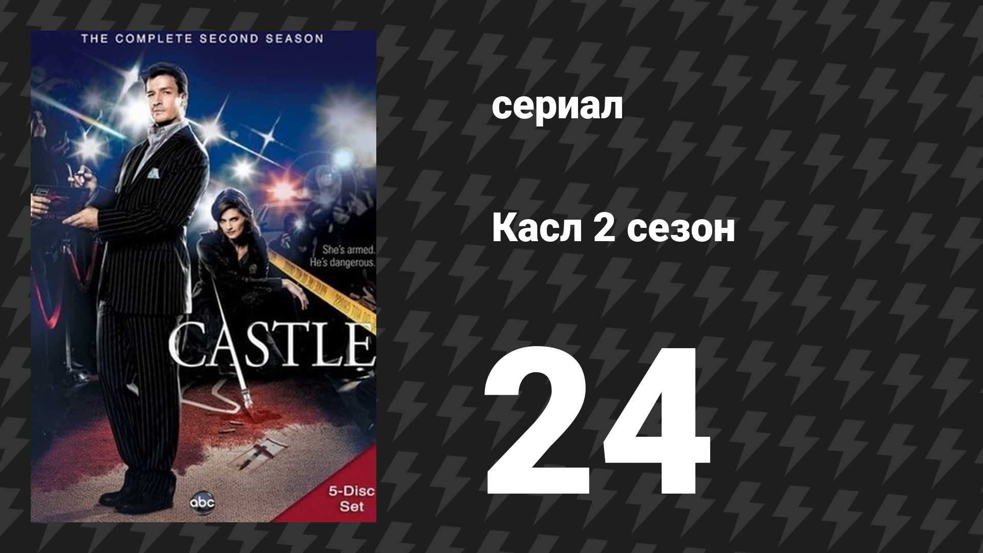 Касл 2 сезон 24 серия «Смертельная игра» (сериал, 2009-2010)