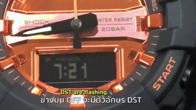 How To Do Time Setting For G-shock GA-800 (Eng Sub)