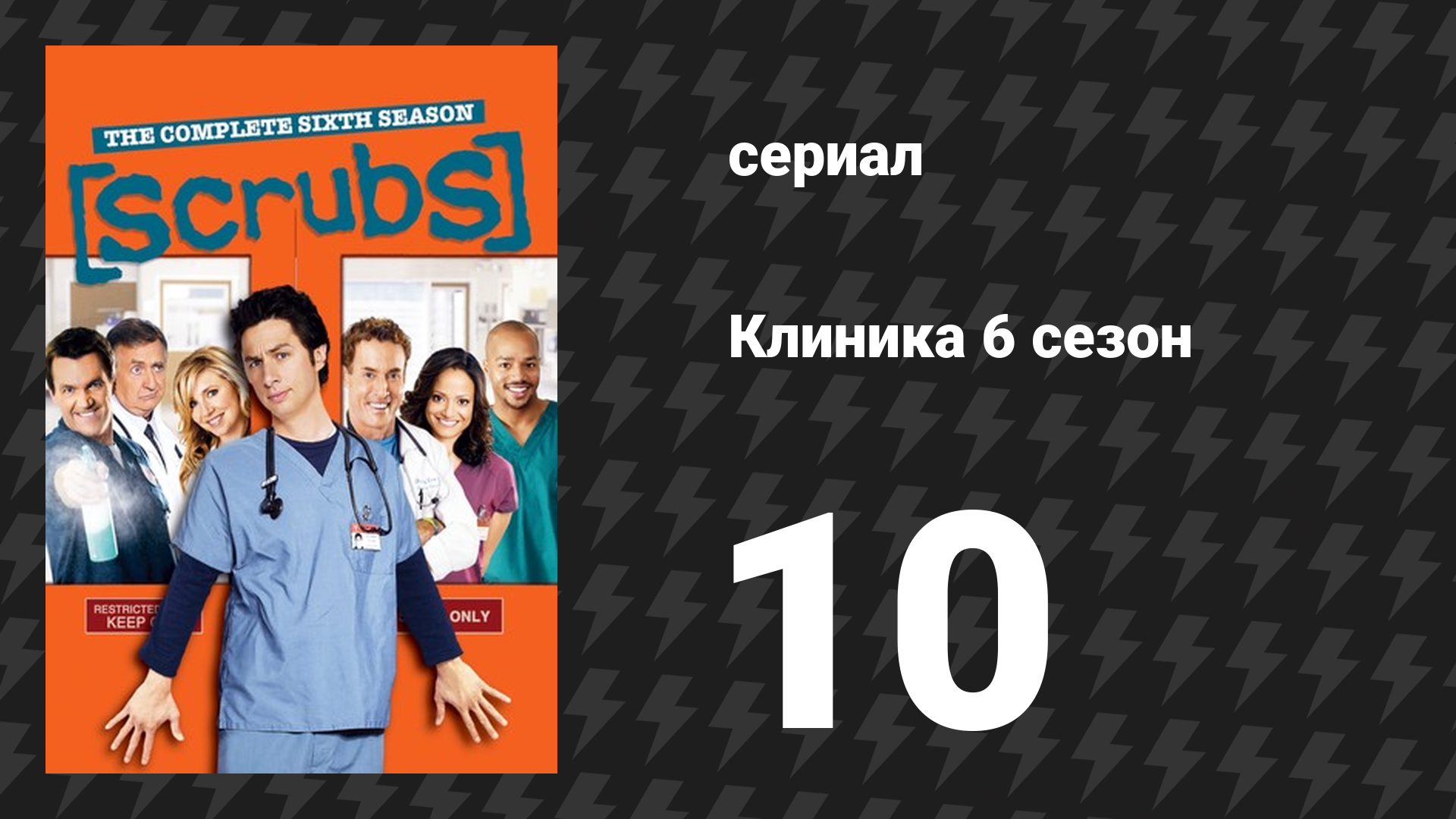 Клиника 6 сезон 10 серия «Мой терапевтический месяц» (сериал, 2001-2010)