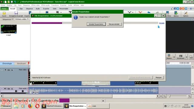 VideoPad NCH 5.07 reglages des parametres exportation de la video/ tuto FR смотреть онлайн