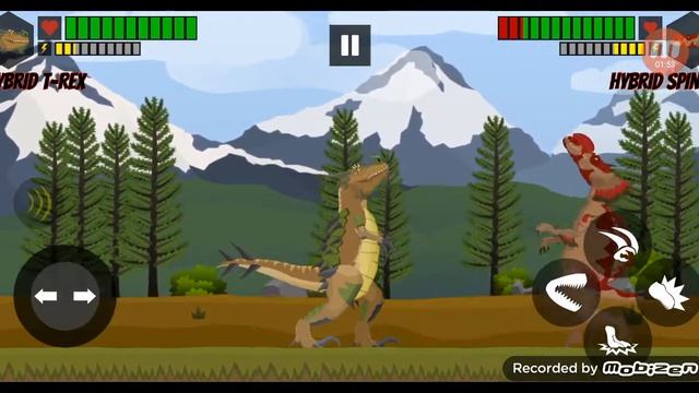 Hybrid arena:T-rex vs Spino| T-Rex stage 1-5 смотреть онлайн