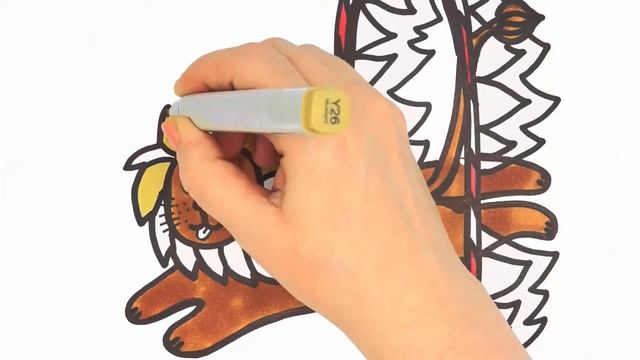 Bolalar uchun sherni chizish|Drawing lion for kids|Рисование лев для детей смотреть онлайн