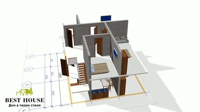 Проект дома с оригинальный дизайном в трех вариартах. смотреть онлайн