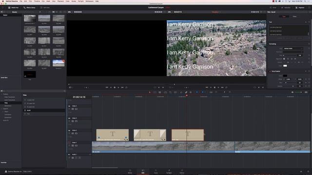 Davinci Resolve 14 - Working With Titles - Part 1 смотреть онлайн