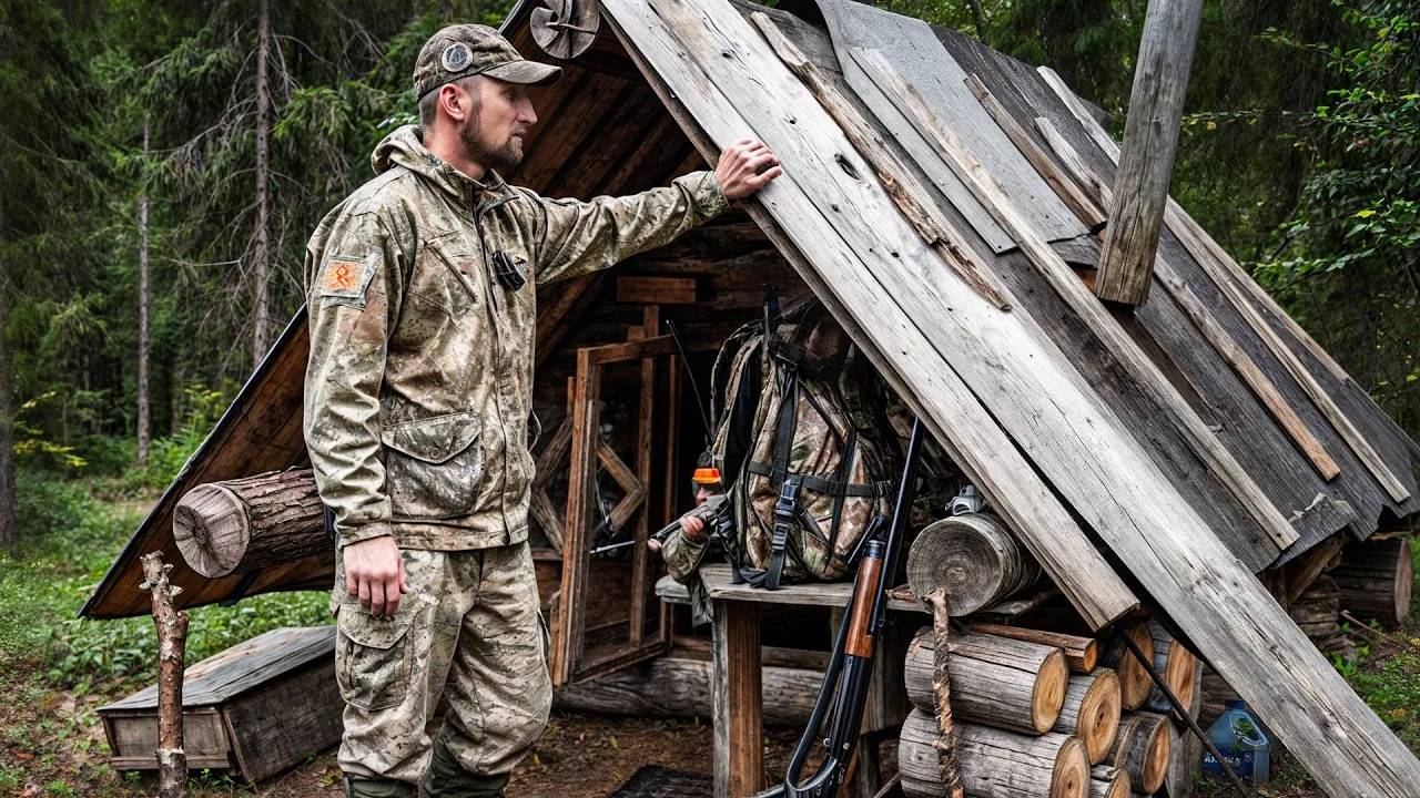 ОХОТА НА БОРОВУЮ ДИЧЬ У ИЗБЫ ГЛУХАРИНОЙ. РАЗВЕДКА БОЛОТНОГО ОЗЕРА. смотреть онлайн