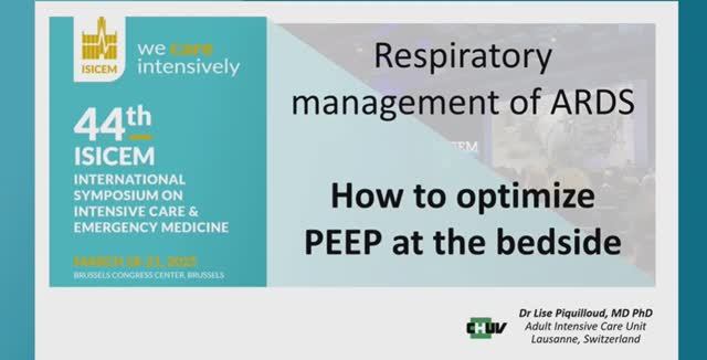 RESPIRATORY MANAGEMENT OF ARDS  ISICEM-44 (2025)